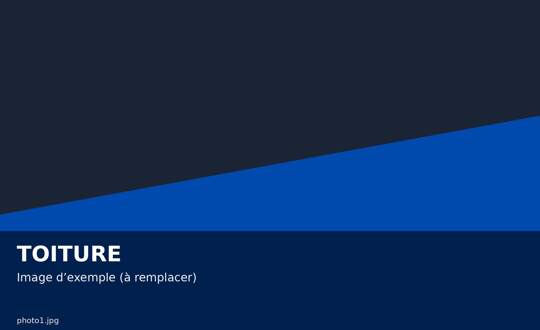 Travaux toiture (exemple)